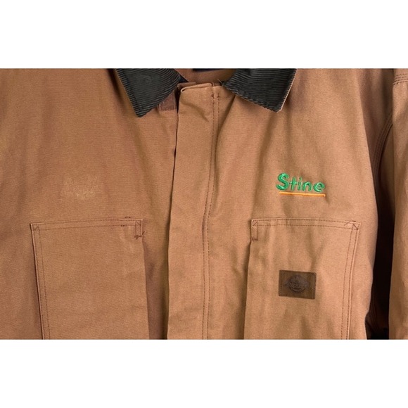 Dickies Heavy Canvas Insulated Full Zip Reinforced Elbows work Coat 2XL Read - Picture 4 of 10